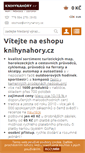 Mobile Screenshot of knihynahory.cz